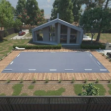 ColourTree Inground Above Ground WInter Pool Cover Rectangle(We Make CustomSizes