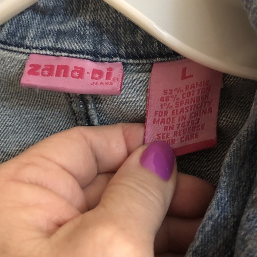 Zana Di Jeans Jugend Kinder Jeansjacke Lack Knöpfe vorne Gr. L - Bild 6 von 7