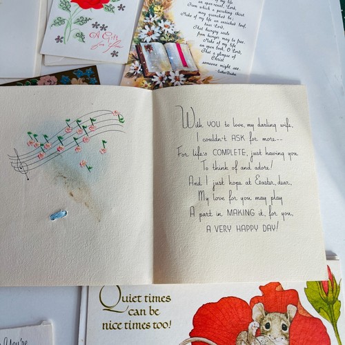 15 Tarjetas De Colección Get Well San Valentín Aniversario de Pascua Solo Porque Nunca Usadas - Imagen 5 de 18