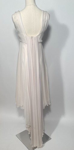 NEW Sample Circa Vintage Bridal Gown Wedding Silk Chiffon Beaded Bodice Size 4 - Picture 2 of 9