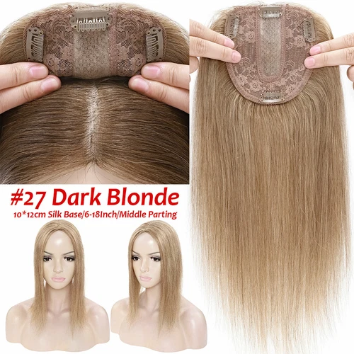 100% Echthaar Topper Toupet Extensions Clip In Remy Human Hair Toupee Haarteil l - Bild 31 von 84
