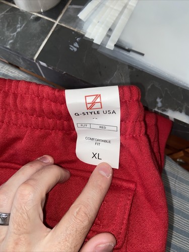 G-style Jogging mens Cargo Pants XL Red Heavyweight - Picture 6 of 6