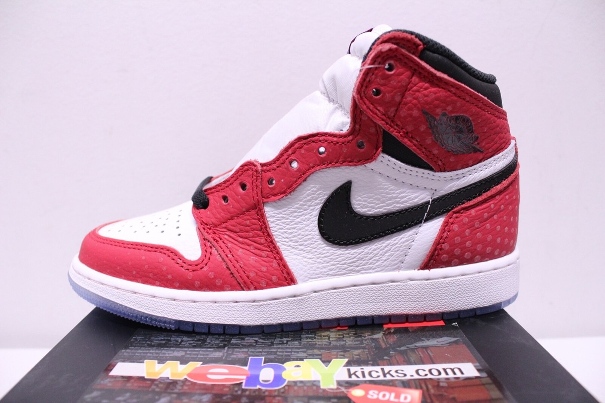 シューズ(男性用) NIKE AIRJORDAN 1 SPIDERMAN ORIGIN STORY Nike Air Jordan 1 Retro High MARVEL Spider Man Origin Story