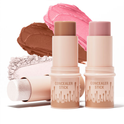 5-Farben-Highlighter-Stick Wasserhelles Rouge Gesichtskontur Aufhellendes ≌ - Bild 4 von 26