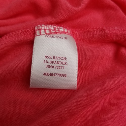SO Perfectly Soft Coral Pink Tunic Tee XS Soft Girl Powder Pink Scoop Neck Kawai - Picture 5 of 8
