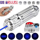 450-n-m Blue Laser Pointer 10W Adjustable Beam Light Torch Lazer Dot & Battery