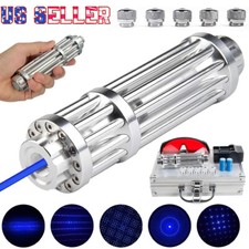 450-n-m Blue Laser Pointer 10W Adjustable Beam Light Torch Lazer Dot  Battery