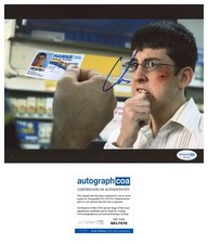 CHRISTOPHER MINTZ PLASSE SIGNED SUPERBAD 8x10 PHOTO - ACOA COA CHRISTOPHER MINTZ PLASSE SIGNED SUPERBAD 8x10 PHOTO - ACOA COA