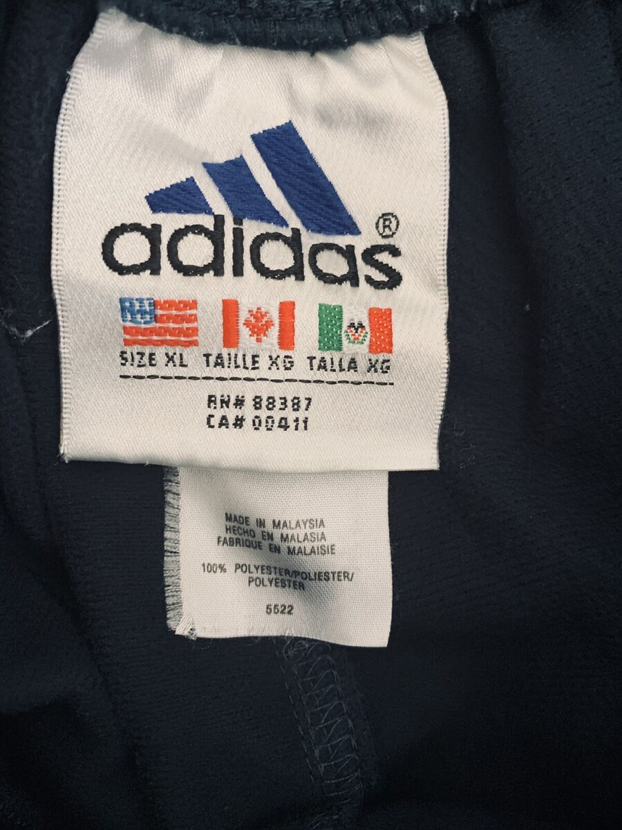 Vintage 90 Adidas Men's Blue Snap Button Tear Away Track Vintage 90 Adidas Men's Blue Snap Button Tear Away Track