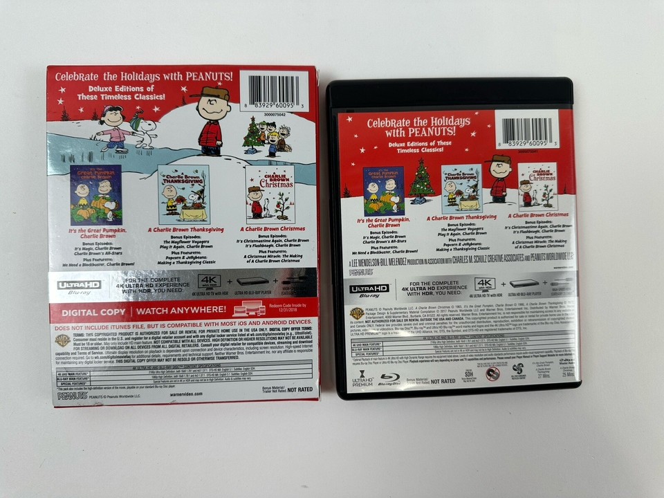 Peanuts Holiday Collection (4K Ultra HD Bluray 883929600953 eBay