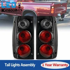 Altezza Tail Lights for 1989-1995 Toyota Pickup Black Smoke 89-95 Rear Lamps