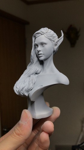 Resin Figure Kit Elf Bust Unpainted Garage Resin Kit - Picture 9 of 11