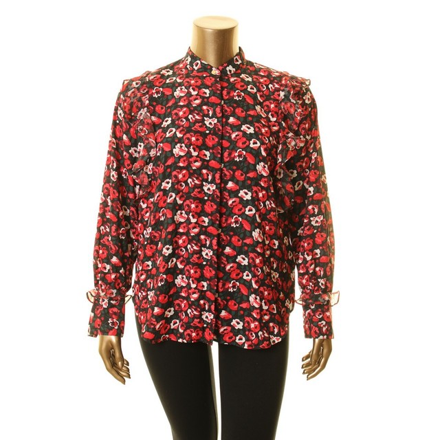 ralph lauren floral button down shirt