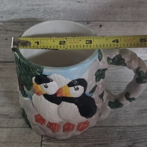 ALASKA Two Penguins 3-D Graphics Ceramic Coffee Mug / Cup Wildlife Nature - Picture 10 of 11