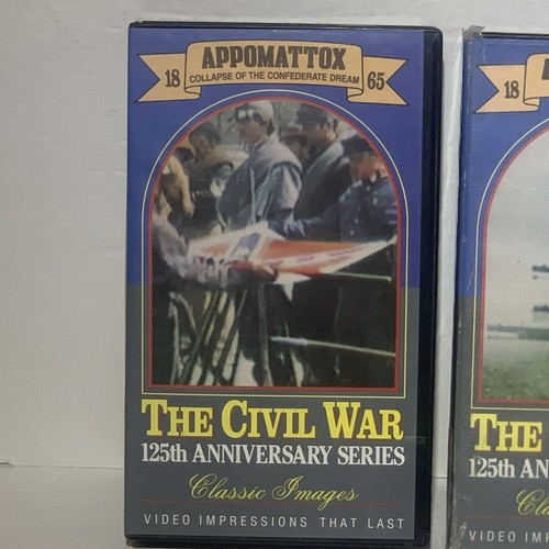 The Civil War 125th Anniversary Series 1862 Antietam, 1865 Appomattox 2 VHS Tape - Picture 2 of 12