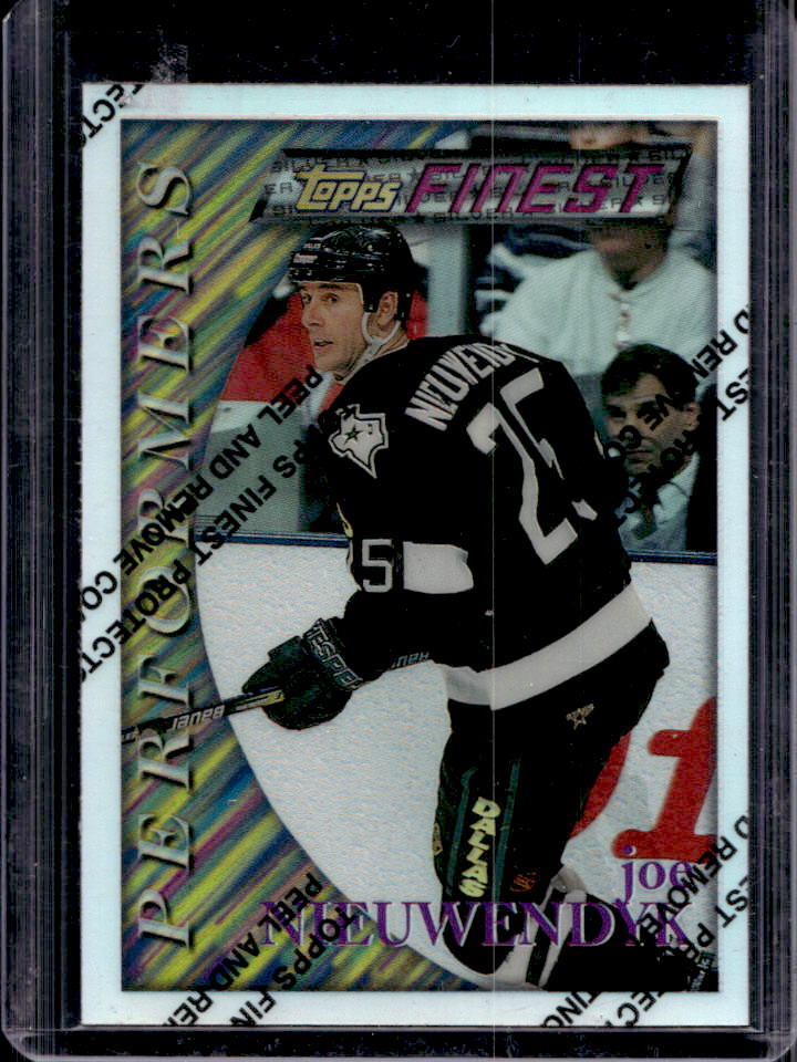1995-96 Topps Finest Joe Nieuwendyk #168 Stars