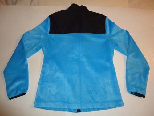 FILA Sport Lightweight Fleece Full Zip Blue and Black Jacket - Girl's Size Large - Picture 5 of 5