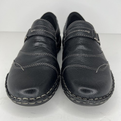Magellan Damen-Slipper schwarz Leder Größe 9,5 bequem Freizeit Halbschuhe - Bild 3 von 9