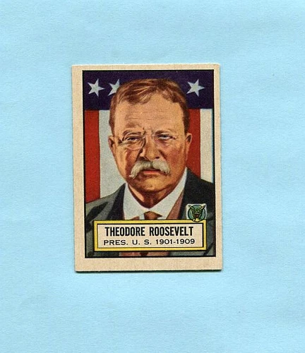 THEODORE ROOSEVELT Look 'n See  Topps card # 6, 1952 (ex/mt)