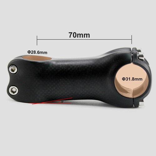 MTB Bicycle Handlebar Stem 6/17 Degree Carbon Fiber Road Bike Stem Accessories - Picture 26 of 40