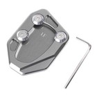 Side Stand Extension Plate Pad Enlarger Fit LIFAN KPR150 GREY Aluminium Alloy