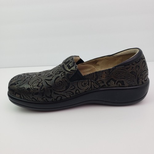 Alegria Keli Womens Size EU 38 US 8-8.5 Black Bronze Slip On Clog Shoes Kel-184 - Picture 4 of 12