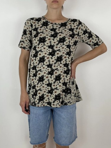 Gudrun Sjoden T-Shirt Kamille Blumen Printed Micromodal Tee GR S - Bild 2 von 12