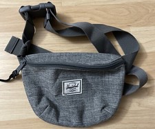 Herschel Waist Pack Fanny Pack Hip Bag Zipper Seventeen Raven  Gray 