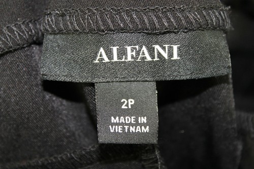 Alfani Petite Women’s Black Straight Leg Loose Pants Size 2P - Bild 3 von 4
