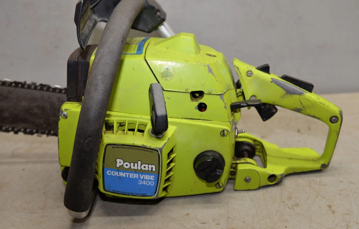 Poulan Counter Vibe 3400 chainsaw vintage collectible logging saw 22