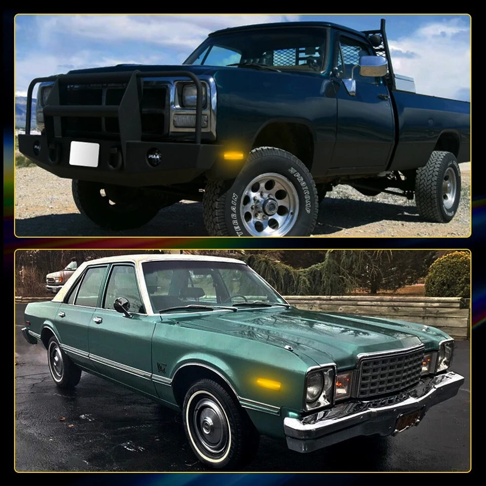 2 дымчатых светодиодных передних габаритных фонаря для пикапа Dodge D150 D250 D350 W150 W250 - Изображение 3 из 4