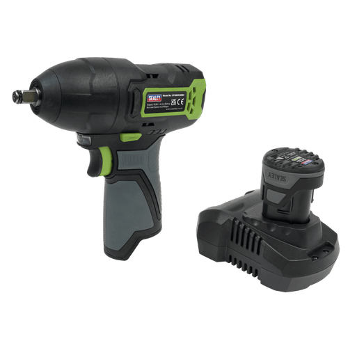 Sealey CP108VCIW 10.8v Cordless Impact Wrench 3/8"Sq Drive 1 x 2Ah Li-on Battery - Picture 1 of 2