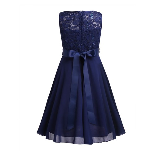 UK Kid Girls Evening Party Dress Easter Pageant Bridesmaid Formal Prom Ball Gown - Picture 45 of 64