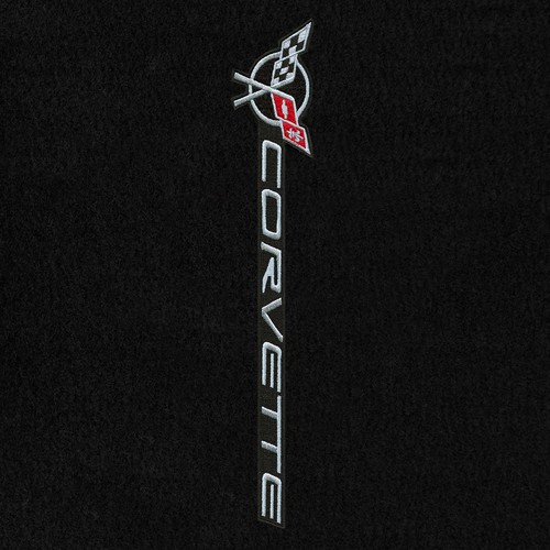 Lloyd Mats Floor Mats Corvette C5 1997-04, 2PC, Sideways Logo - Picture 2 of 4