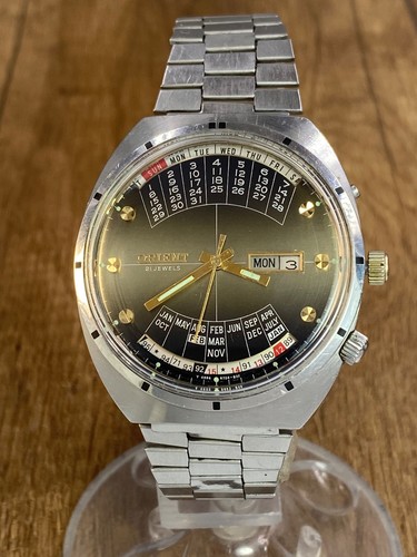 Orient College Perpetual Multi Year Calendar vintage automatic Japan mens watch - Picture 5 of 21