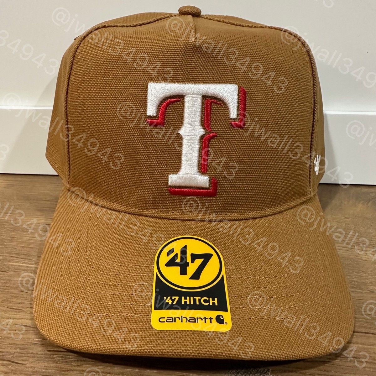 Texas Rangers Carhartt x 47 Brand Hitch Snapback Hat Mens Cap MLB
