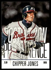 2018 Topps Update Postseason Preeminence Chipper Jones Atlanta Braves #PO-9