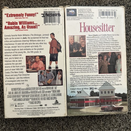 Mixed Lot 10 VHS Movies Forrest Gump Erin Brockovich Jack Money Pit Housesitter - Picture 3 of 22