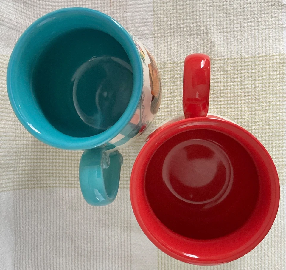 2 tazas de mujer pionera botas de vaquera sombrero 18 oz cerámica sopa cuenco vaquero occidental Foto 3 de 4