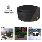 55-Inch Waterproof Fire Pit Cover - Heavy-Duty Round Protector for All Seasons