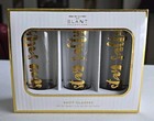 Every Day Party Clear Shot Glasses with STAY SALTY Gold Foil Imprint - Set of 3