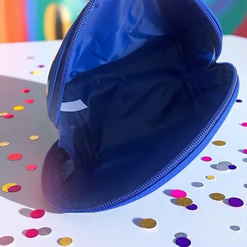 Bolsa de Cosméticos Tartán + Cordel Multicolor Parte Superior Redonda - Bolsa de Viaje de Maquillaje Nueva con Etiquetas - Imagen 7 de 17