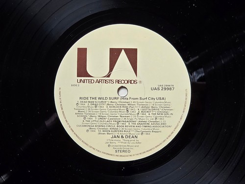 JAN & DEAN RIDE THE WILD SURF UAS 29987 STEREO EXCELLENT VINYL - Picture 2 of 9