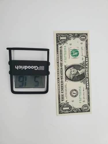 Uhr Vintage BF Goodrich Reifen Werbung neue Batterie 6" Metall Stand Uhrzeit Datum - Bild 3 von 7