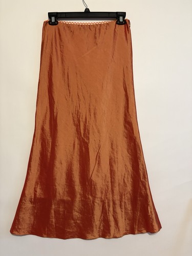 Samsara Rock 90er Y2K Orange Herbst Maxi Hippie Festival Boho Vintage L XL - Bild 2 von 7