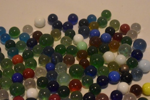 160 Solid Color Marbles VARIOUS COLORS & SIZES - Picture 2 of 6