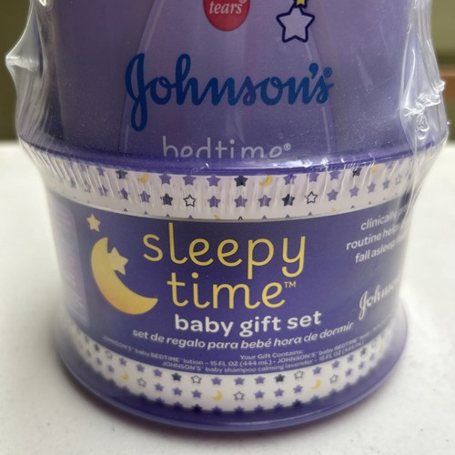 Johnson's Sleepy Time Baby Geschenkset 3-teilig Bad und Lotion Essentials