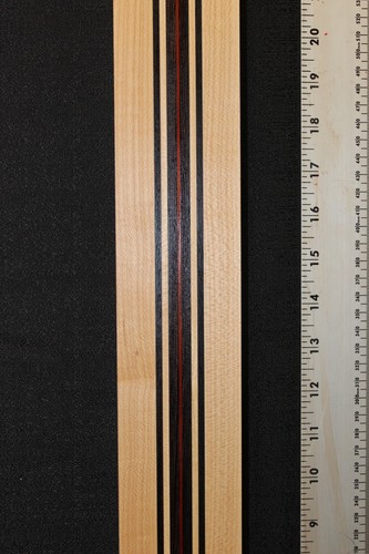 Mástil de guitarra laminado de arce duro, wengué y madera de sangre en blanco. ¡¡GUAU!!! - Imagen 4 de 15