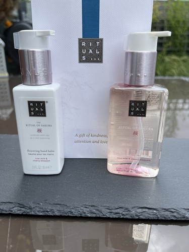 💕Rituals Sakura-Hand Wash and Hand Balm Including Gift Bag 💕