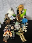 Vintage Lot Set Star Wars Buddies Small Plush Display Box 16 Pcs Stuffed Kenner